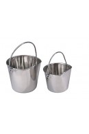 Show Tech Stainless Steel Water Flat Sided Cage Pail