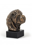 Διακοσμητικό Αγαλματίδιο Art-Dog - Προτομή Shar Pei σε μαρμάρινη βάση