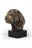 Διακοσμητικό Αγαλματίδιο Art-Dog - Προτομή Shar Pei σε μαρμάρινη βάση