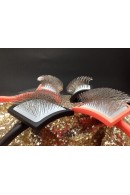 Chris Christensen Big G Dense Long Pin Slicker Brush Large Coral