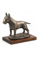 Art-Dog Bull Terrier Head Figurine on marble base