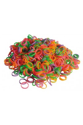 Medium Latex Grooming Bands (10mm) For Dogs Neon 1000pcs