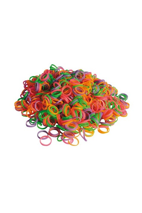 SShow Tech Latex Bands Neon Mix Medium Weight 8mm 100 or 1000 pcs